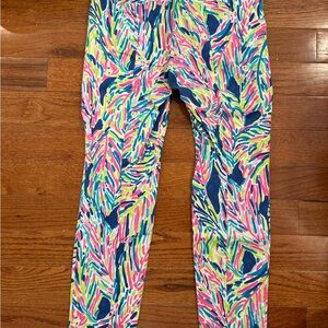 Lilly Pulitzer Kelly Skinny Ankle Pants in Indigo Palm Reader